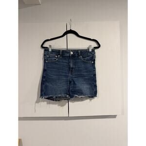 American Eagle High Rise Midi Shorts Size 8